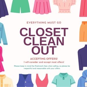 Closet Clean Out Sale